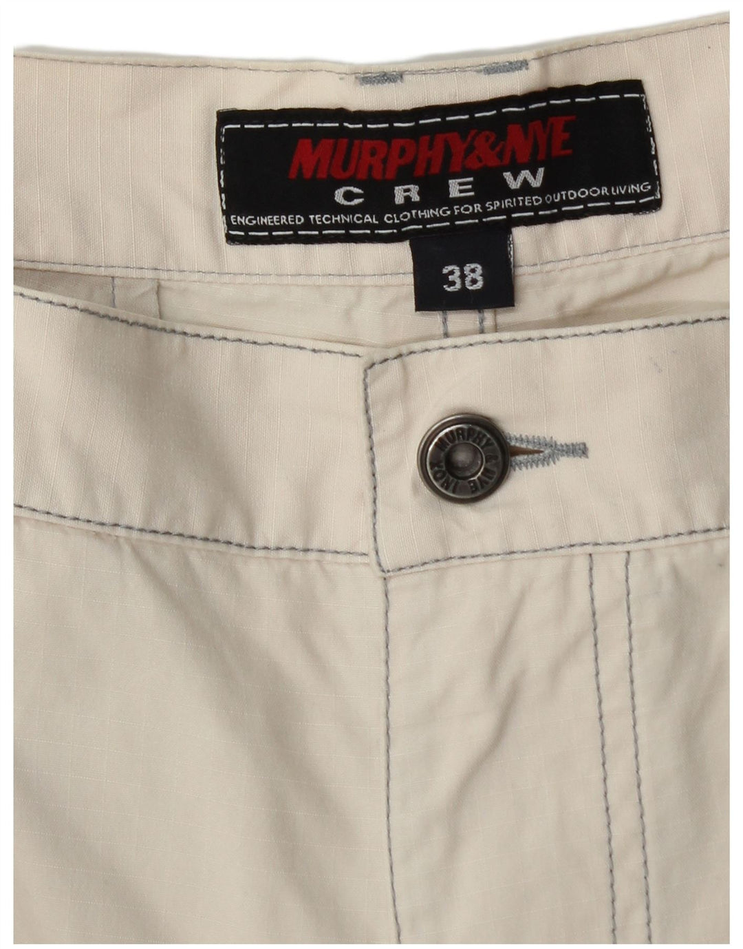 Murphy & Nye Ανδρικό γραφικό σορτς Cargo W38 XL Λευκό βαμβακερό