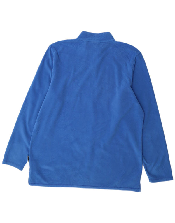 Jack Wolfskin Ανδρικό φερμουάρ με λαιμόκοψη Fleece UK 50 3XL Blue Polyester