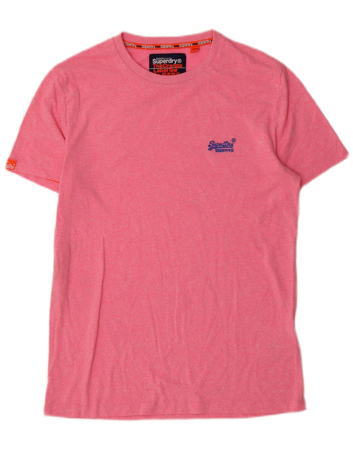 Ανδρικό T-Shirt Superdry Top μεγάλο ροζ βαμβακερό