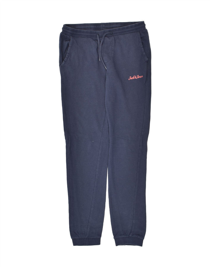JACK & JONES Girls Tracksuit Trousers Joggers 13-14 Years Navy Blue Cotton | Vintage Jack & Jones | Thrift | Second-Hand Jack & Jones | Used Clothing | Messina Hembry 