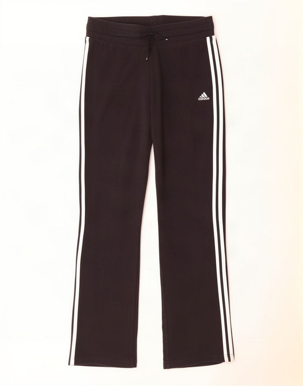 Γυναικεία αθλητική φόρμα Adidas Παντελόνι UK 10 Small μαύρο βαμβακερό