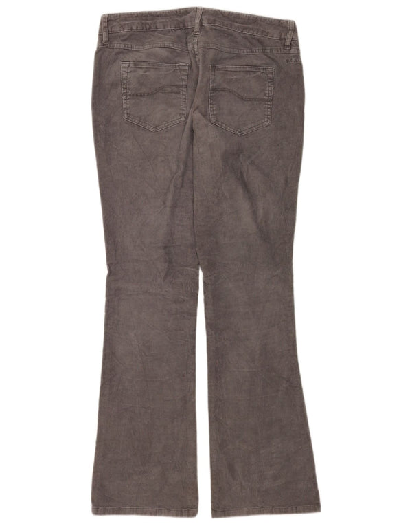 Fat Face Womens Bootcut Corduroy Trousers UK 10 Small W30 L31 Grey Cotton