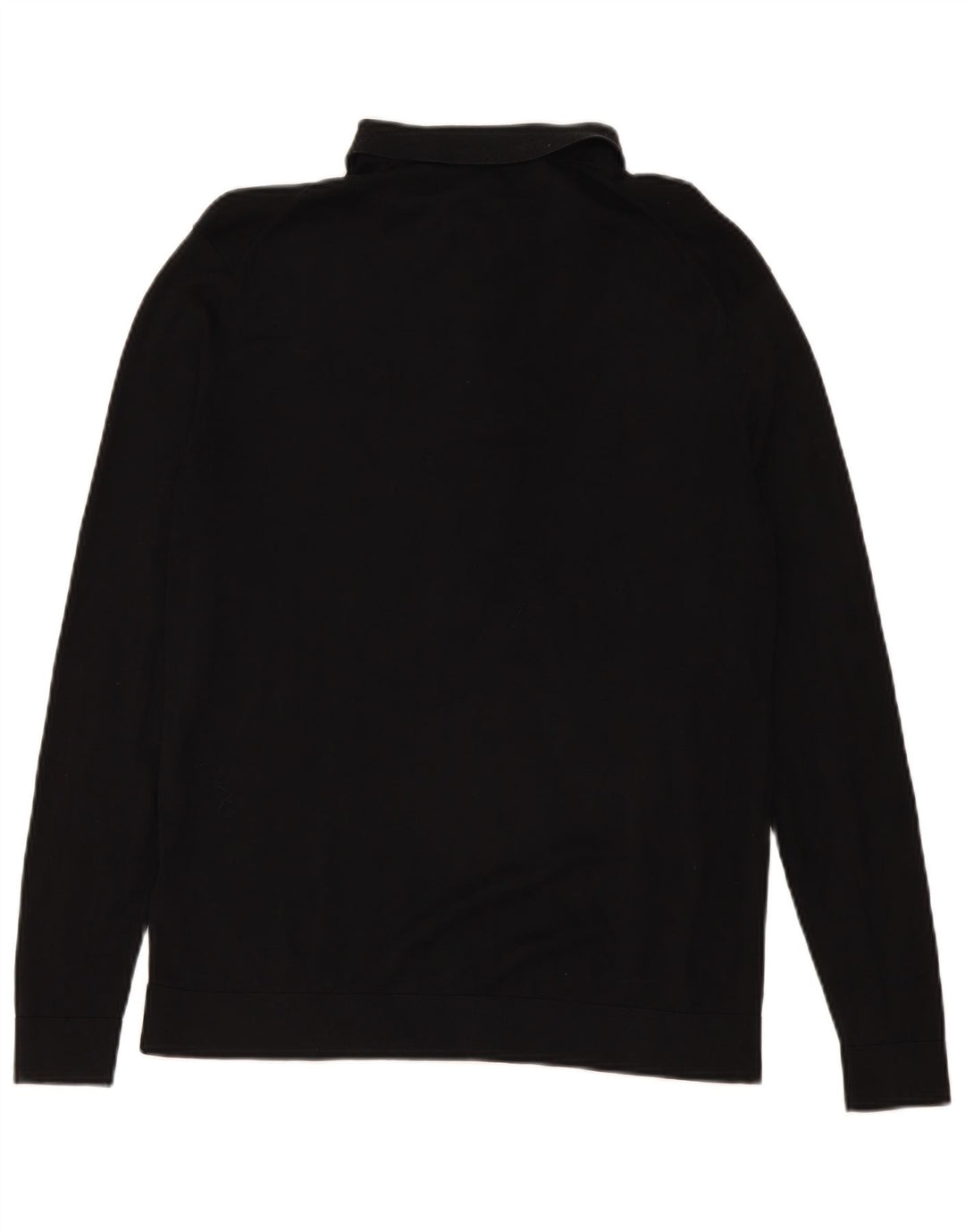 Ανδρικό πουλόβερ Cos Polo Neck Jumper Μεγάλο Μαύρο Μεταξωτό