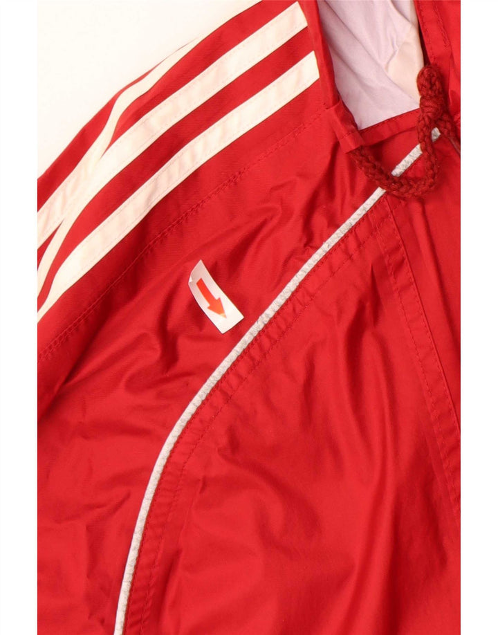 Adidas Ανδρικό μπουφάν βροχής με κουκούλα UK 44/46 μεγάλο κόκκινο πολυαμίδιο