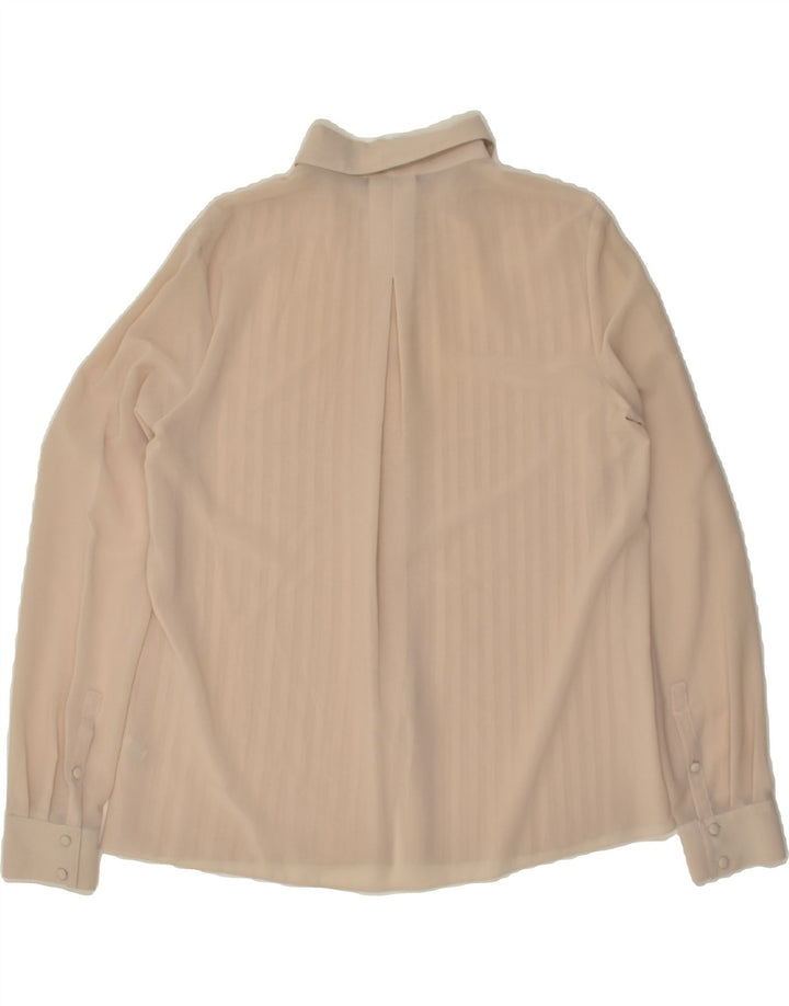 PINKO Γυναικεία Oversized See Through Shirt Μπλούζα UK 10 Small Beige