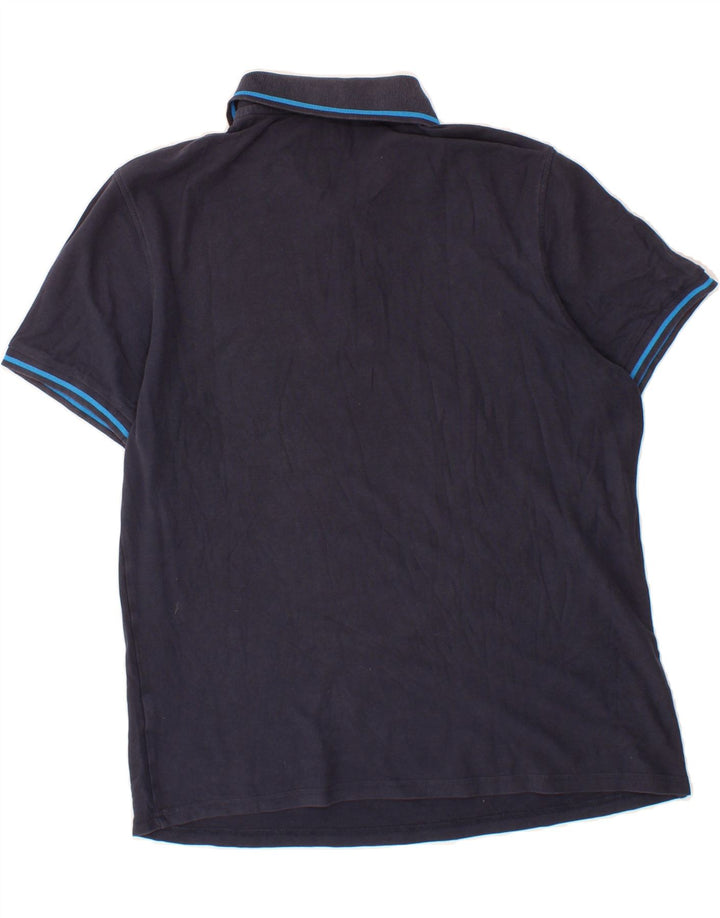 LOTTO Mens Polo Shirt Large Navy Blue Cotton Vintage Lotto and Second-Hand Lotto from Messina Hembry 