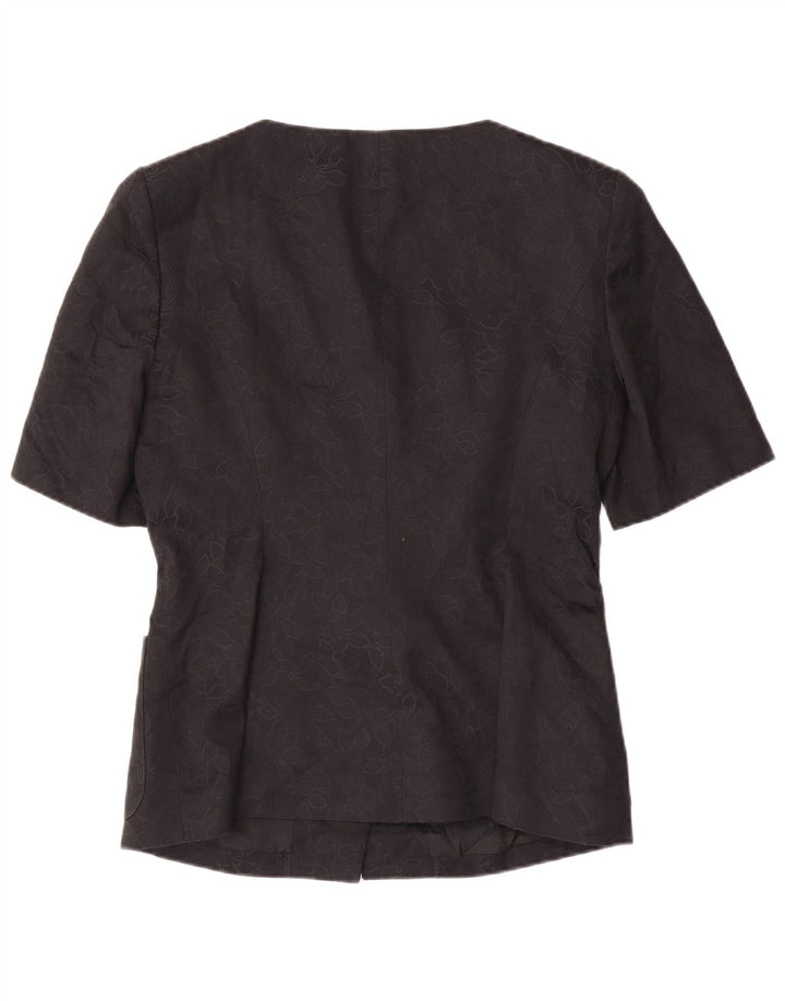 GUY LAROCHE Γυναικείο κοντομάνικο σακάκι μπλέιζερ EU 42 μεγάλο μαύρο Classic