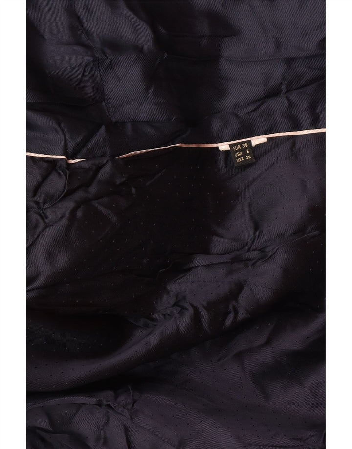 Massimo Dutti Γυναικείο βελούδινο σακάκι μπλέιζερ με 1 κουμπί EU 38 Medium Navy Blue