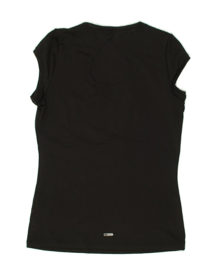 PUMA Womens T-Shirt Top UK 10 Small Black Polyester Vintage Puma and Second-Hand Puma from Messina Hembry 