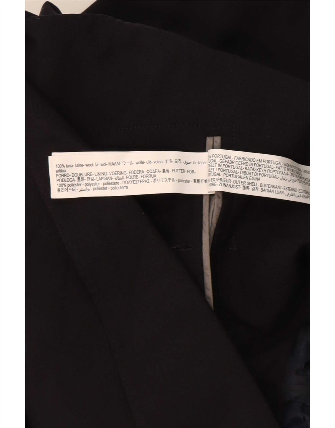 Massimo Dutti Ανδρικό μπουφάν σακάκι με 2 κουμπιά EU 56 XL μαύρο μαλλί