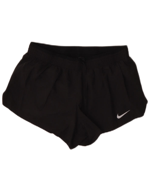 Γυναικείο αθλητικό σορτς Nike Dri Fit UK 16 μεγάλο μαύρο πολυεστέρα