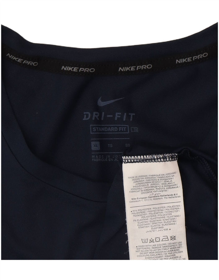 Ανδρικό μπλουζάκι Nike Dri Fit Standard Fit Top XL Navy Blue Polyester