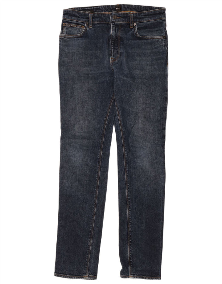 Ανδρικό Slim Straight Jeans Hugo Boss W30 L32 Navy Blue