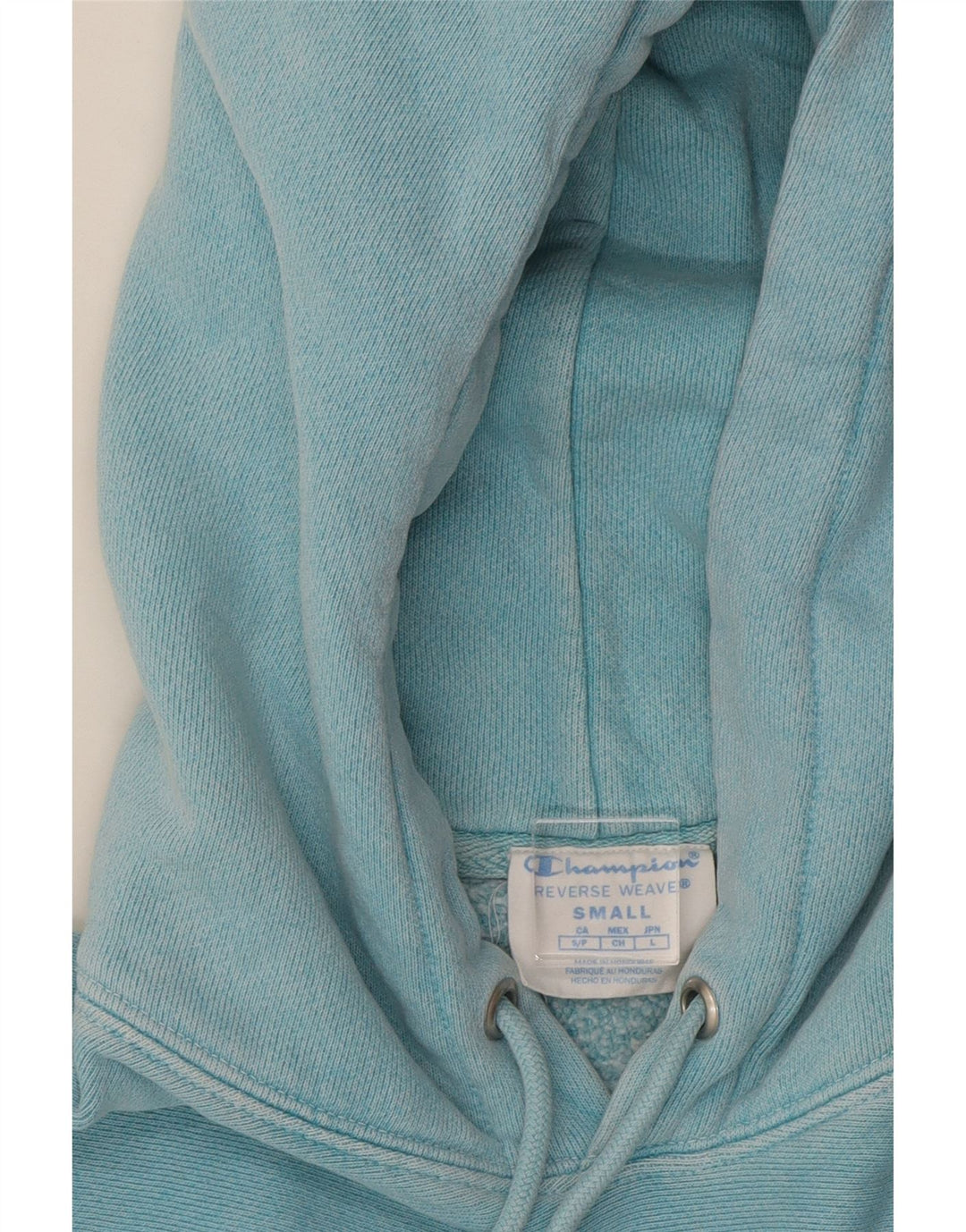 CHAMPION Mens Hoodie Jumper Small Turquoise Cotton Vintage Champion and Second-Hand Champion from Messina Hembry 