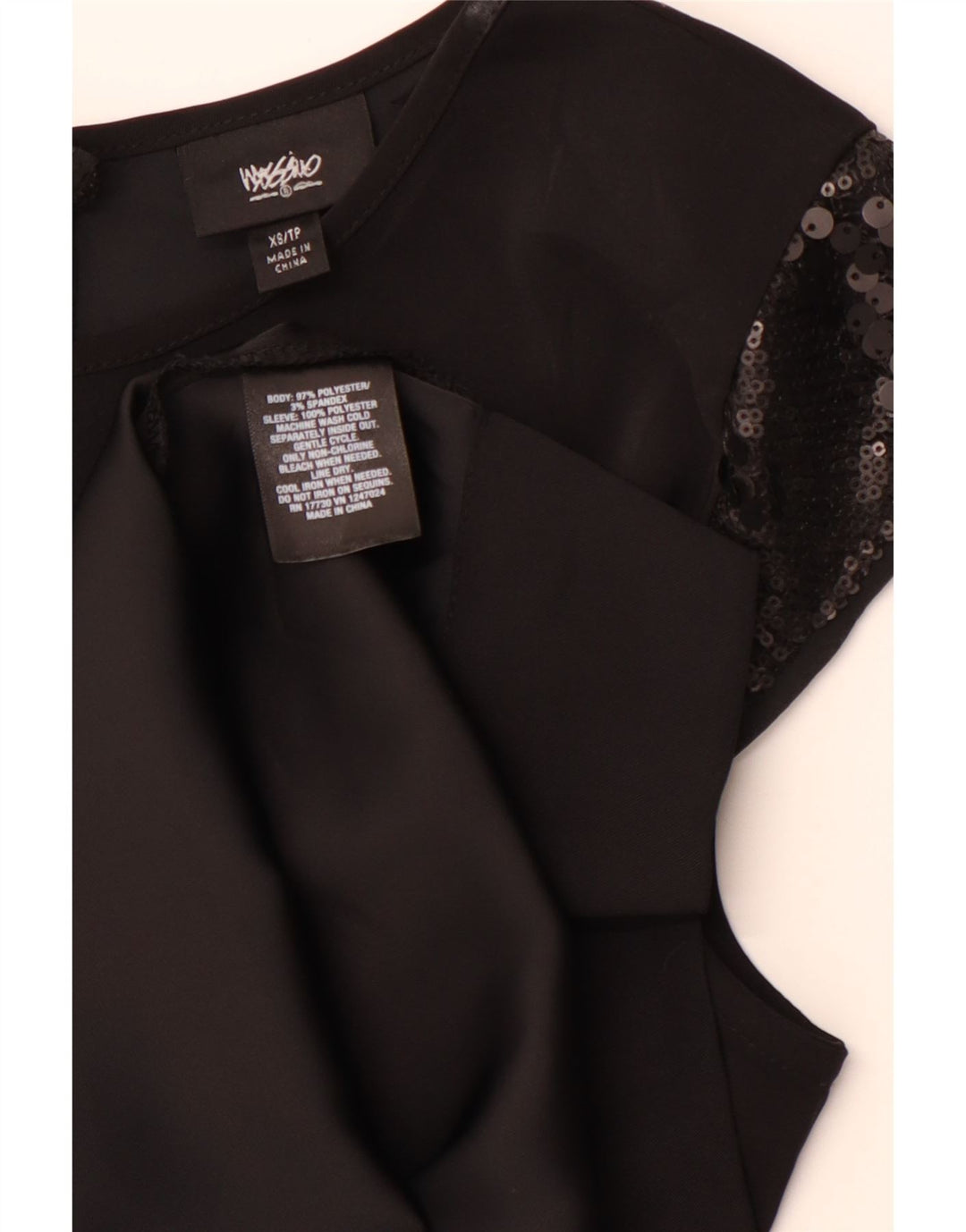 MOSSIMO Γυναικείο Φόρεμα Shift UK 6 XS Μαύρο Πολυεστέρας