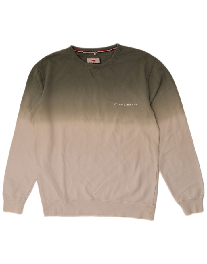 Ανδρικό φούτερ Carrera Jumper Μεγάλο πράσινο χρώμα, βαμβακερό