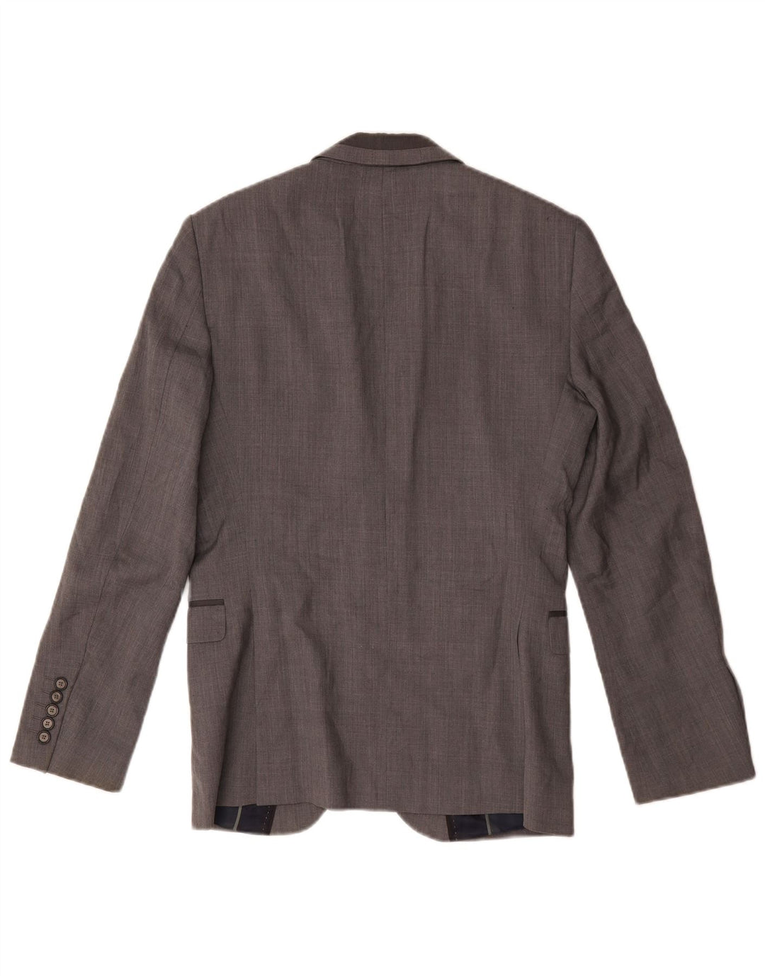 Zara Ανδρικό σακάκι σακάκι με 2 κουμπιά UK 38 Medium Grey Wool