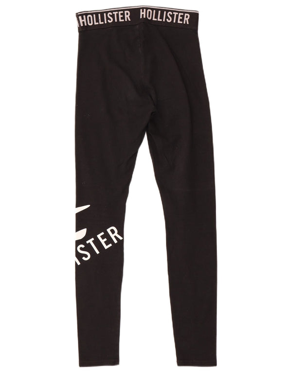 Γυναικεία γραφικά κολάν Hollister UK 6 XS Μαύρο