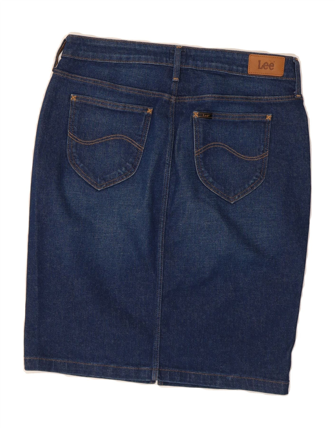 LEE Womens Denim Skirt W29 Medium Blue Cotton Vintage Lee and Second-Hand Lee from Messina Hembry 