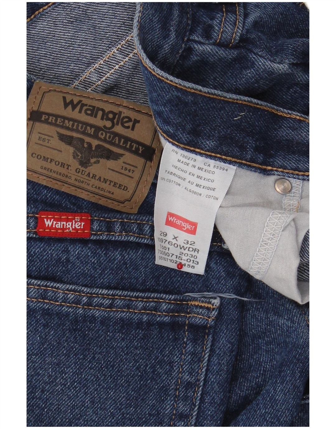 Ανδρικό τζιν Wrangler ίσιο W29 L32 Μπλε βαμβακερό