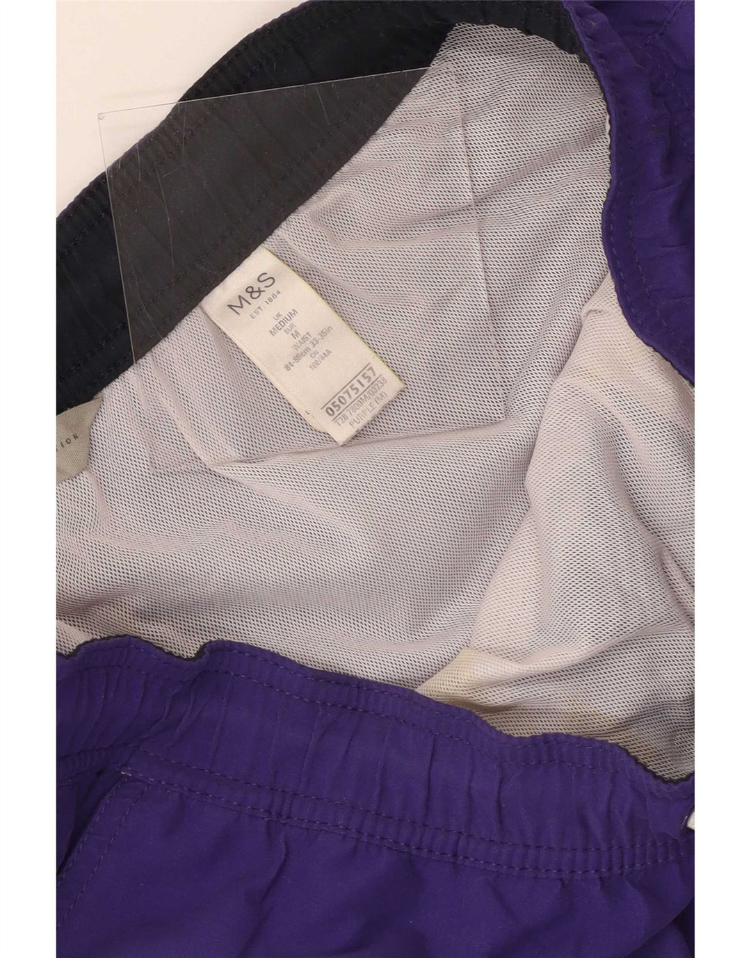 Ανδρικό σορτς κολύμβησης Marks & Spencer από μεσαίο μωβ πολυεστέρας
