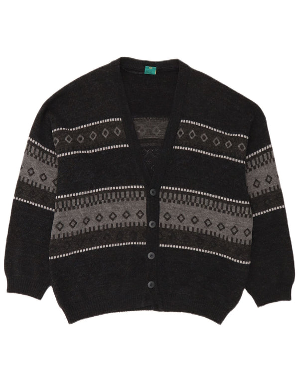 C&A Ανδρικό πουλόβερ Canda Cardigan Μεγάλο Navy Blue Fair Isle Acrylic
