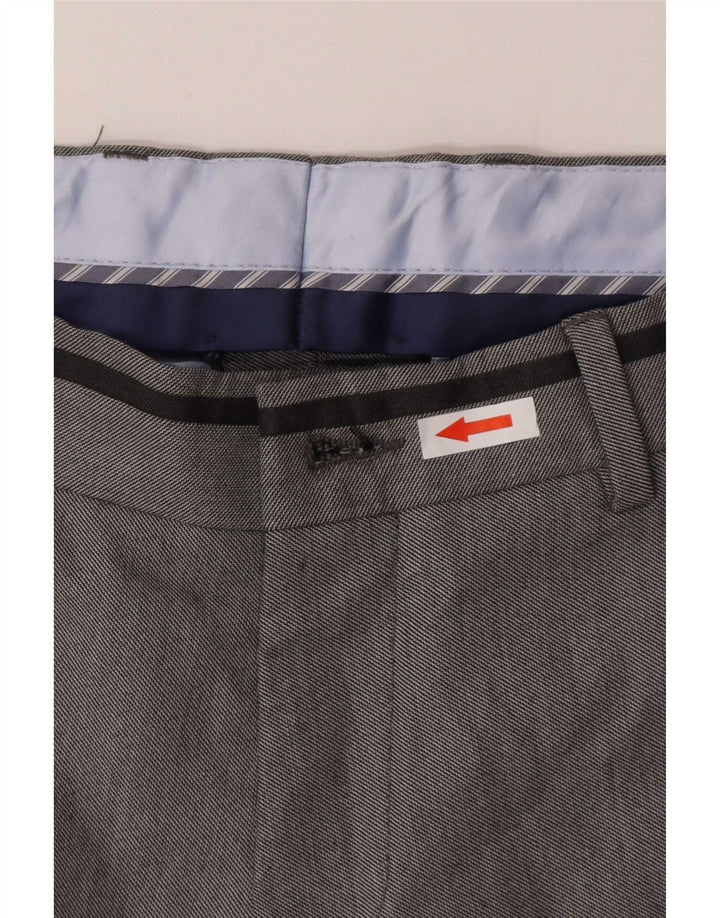 Zara Ανδρικό Slim παντελόνι Chino EU 38 Medium W30 L33 Grey Polyester