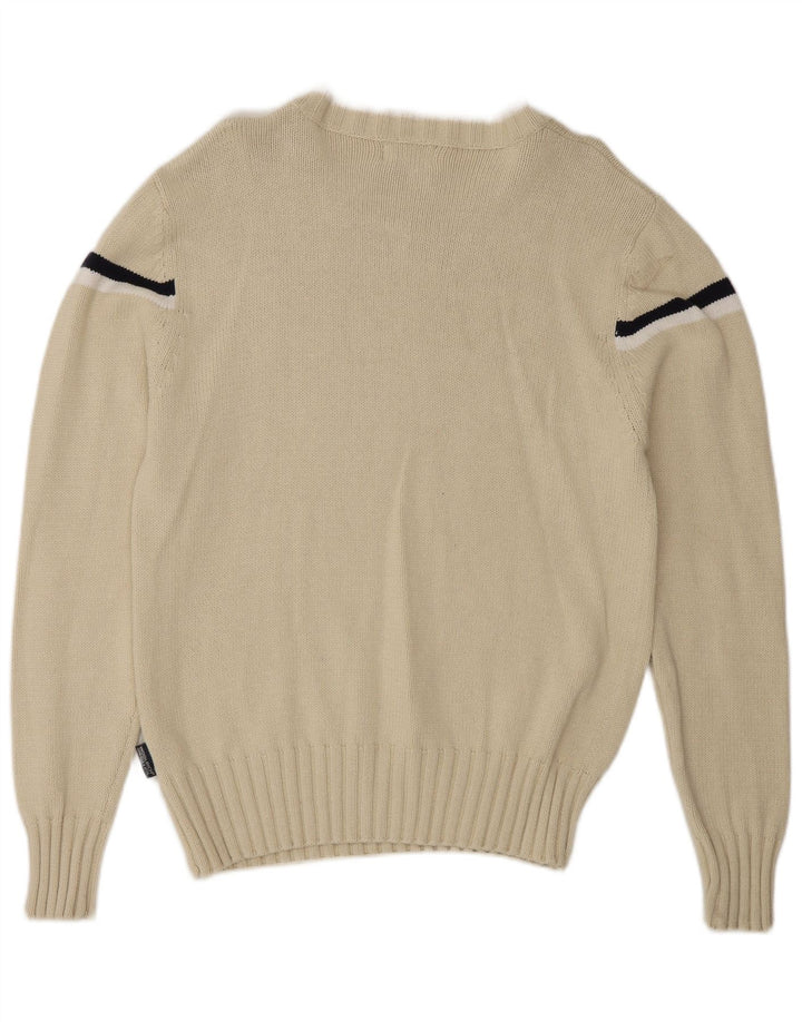 Ανδρικό πουλόβερ Woolrich Graphic Boat Neck Jumper Medium Off White ριγέ