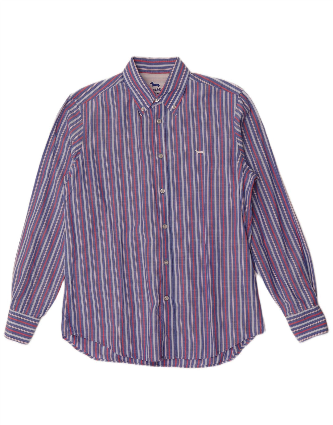 Harmont & Blaine Ανδρικό Πουκάμισο Regular Fit Μεσαίο Μπλε Ριγέ Βαμβάκι