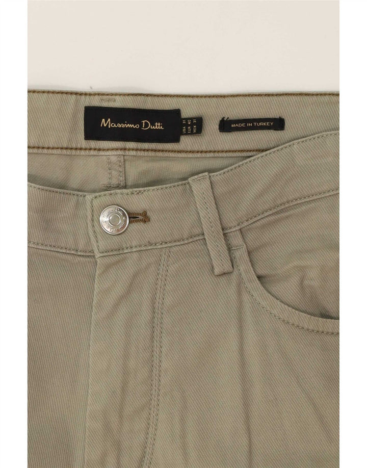 Massimo Dutti Ανδρικό ίσιο casual παντελόνι EU 40 Medium W31 L30 Grey
