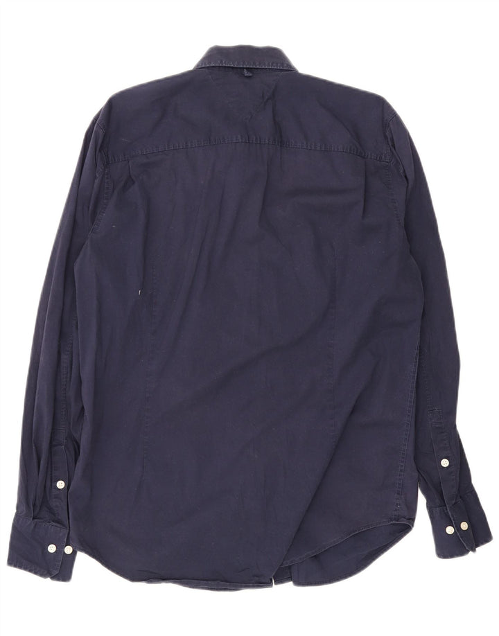 Ανδρικό πουκάμισο Tommy Hilfiger XL Navy Blue Cotton