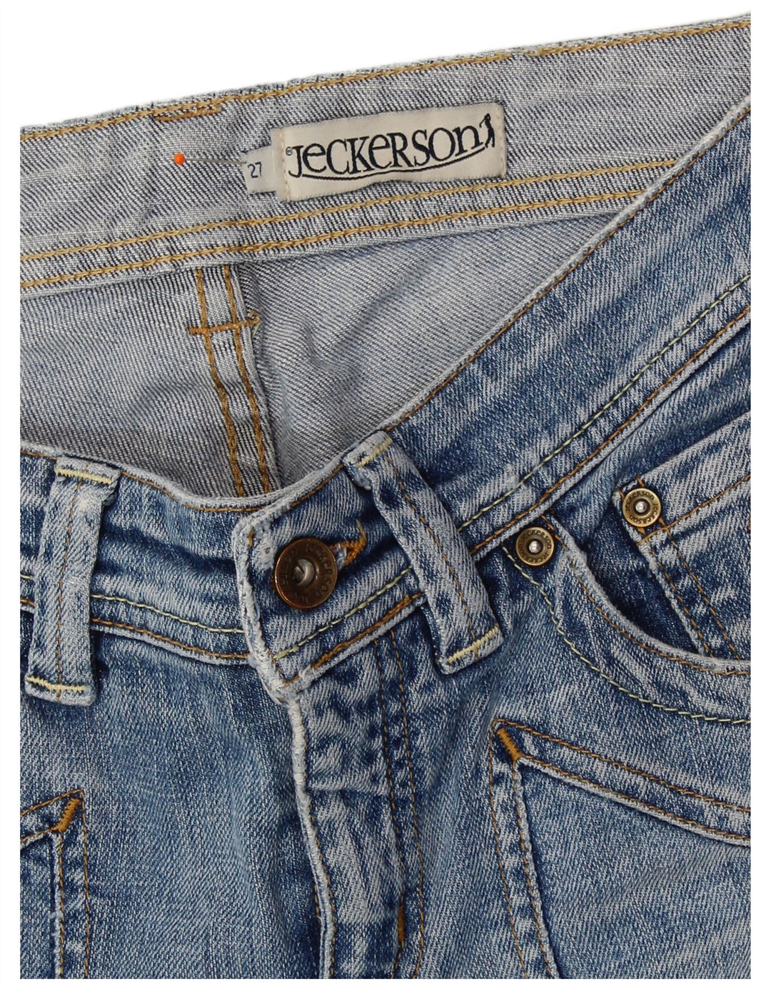JECKERSON Womens Straight Jeans W27 L34 Blue