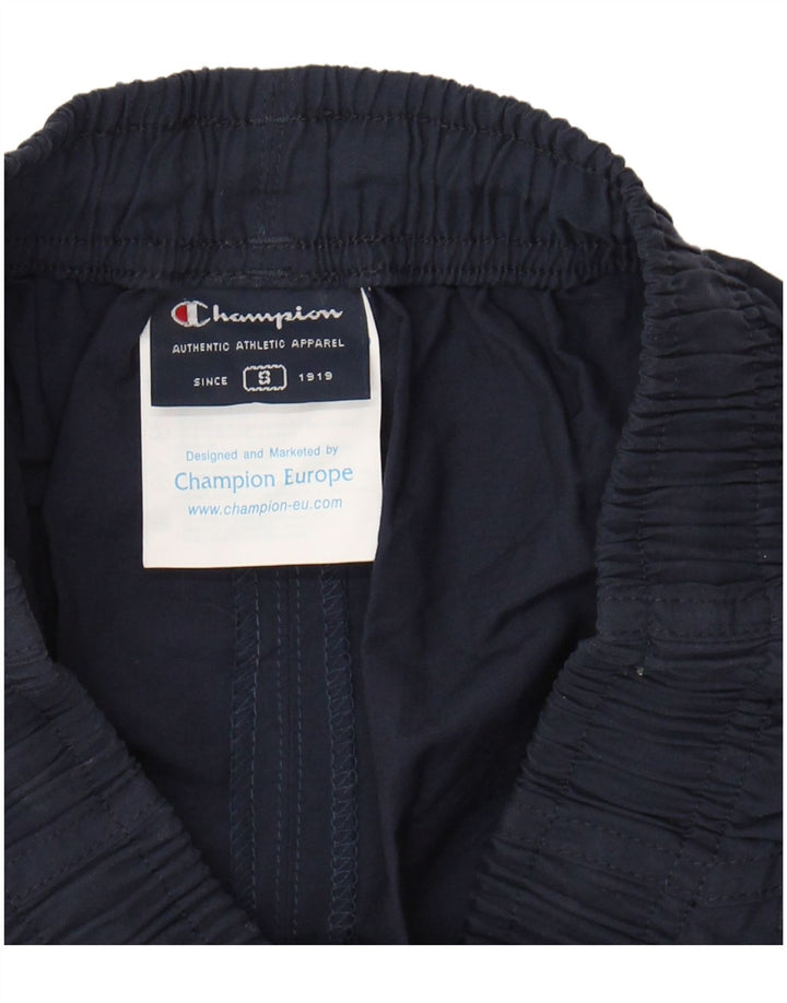 CHAMPION Mens Sport Shorts Small  Navy Blue Cotton