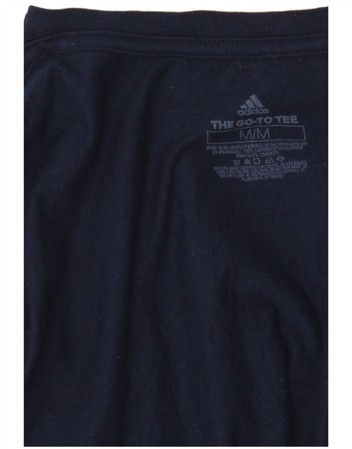Γυναικείο γραφικό T-Shirt Adidas Top UK 14 Medium Navy Blue