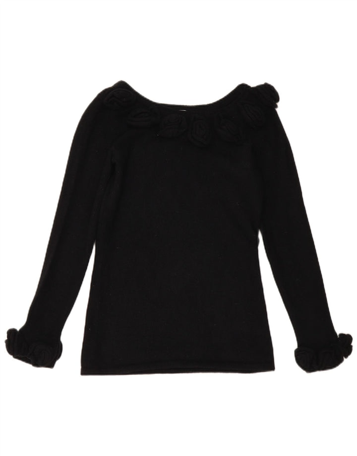 Alba Moda Γυναικείο πουλόβερ με λαιμόκαυστο UK 10 Small Black New Wool