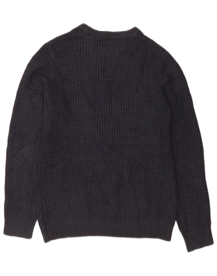 Jack & Jones Ανδρικό πουλόβερ με λαιμόκοψη μεσαίου μπλε ακρυλικό