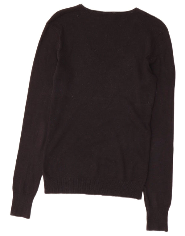 BENETTON Γυναικείο πουλόβερ με V λαιμόκοψη UK 10 Small Black