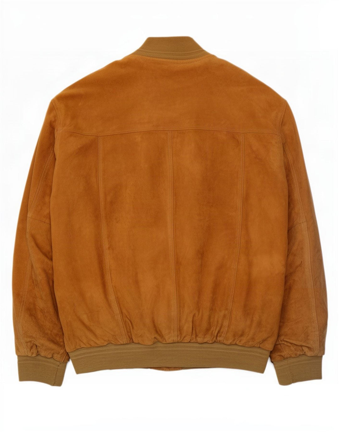 Vintage Ανδρικό Suede Bomber Jacket IT 62 6XL Καφέ Δερμάτινο