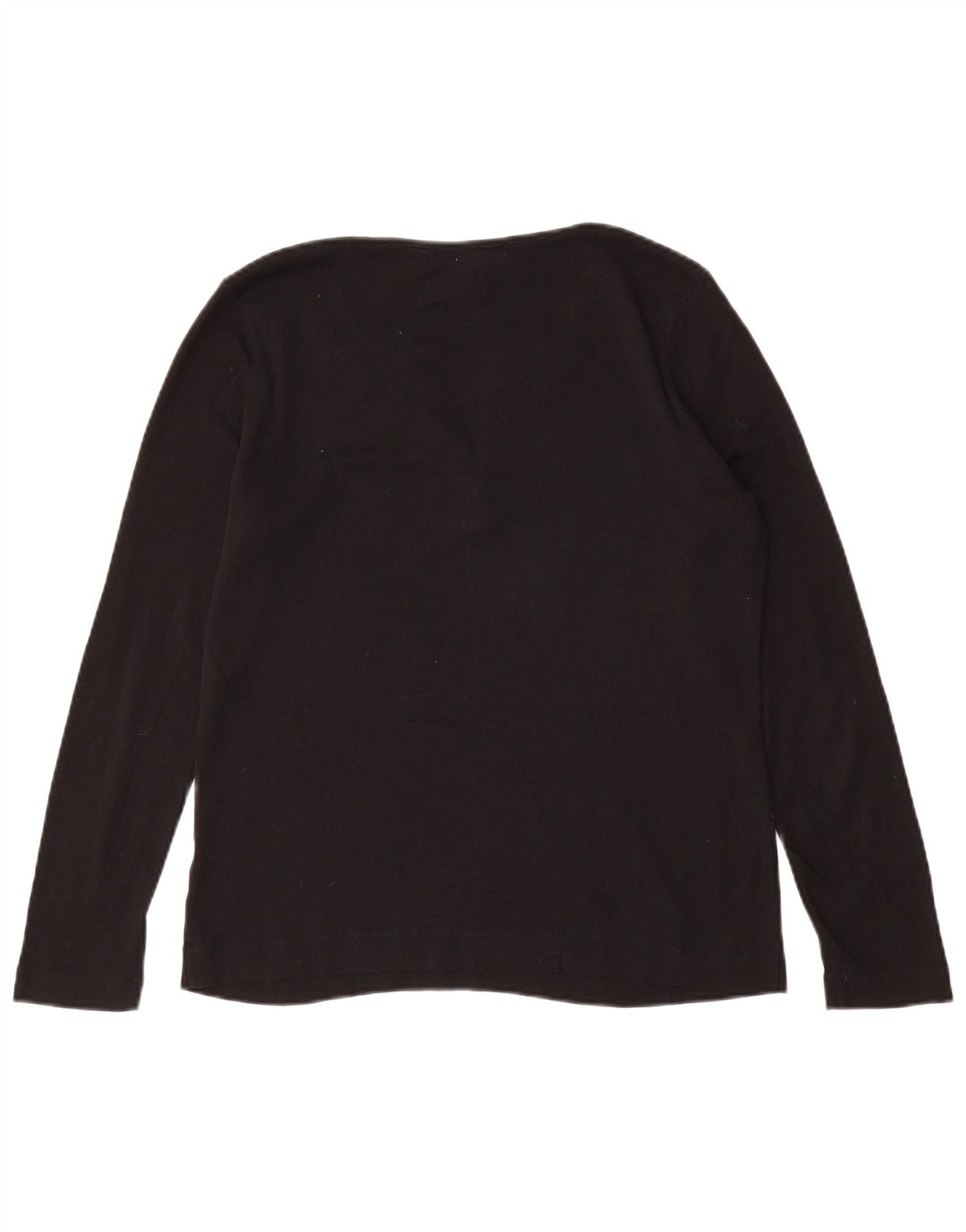 RALPH LAUREN Γυναικείο τοπ μακρυμάνικο UK 16 μεγάλο μαύρο βαμβακερό