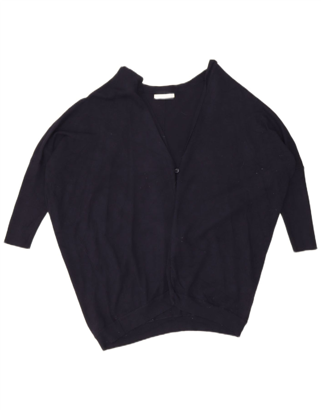 Zara Γυναικείο Batwing Ζακέτα Oversized UK 14 Medium Navy Blue