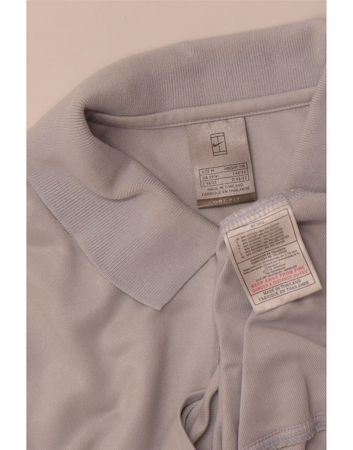 Ανδρικό μπλουζάκι πόλο NIKE UK 39/41 μεσαίο μπλε βαμβακερό