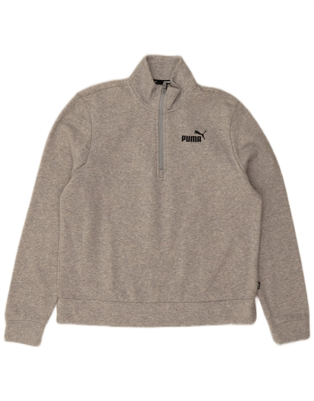 Γυναικείο φούτερ Puma με φερμουάρ Jumper UK 14 Μεσαίο γκρι βαμβακερό