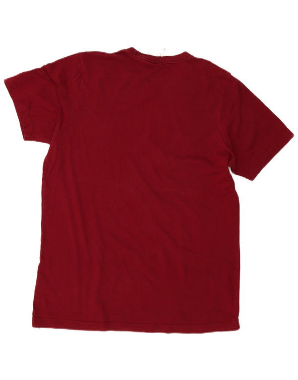 Ανδρικό T-Shirt Adidas Top μεγάλο μπορντό βαμβακερό