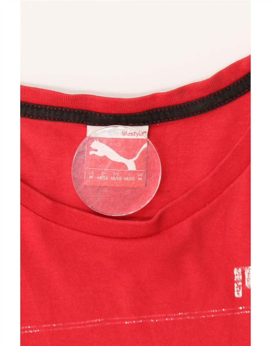 Ανδρικό γραφικό μπλουζάκι Puma Top Medium Red
