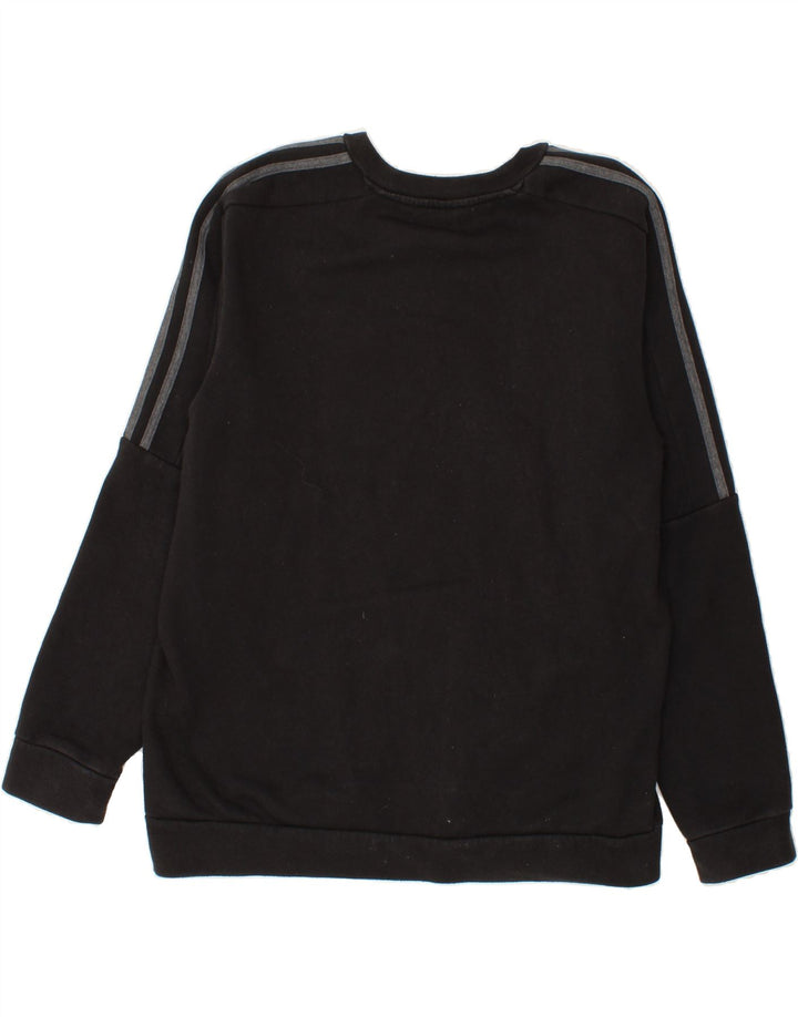 ADIDAS Mens Sweatshirt Jumper Medium Black Cotton Vintage Adidas and Second-Hand Adidas from Messina Hembry 