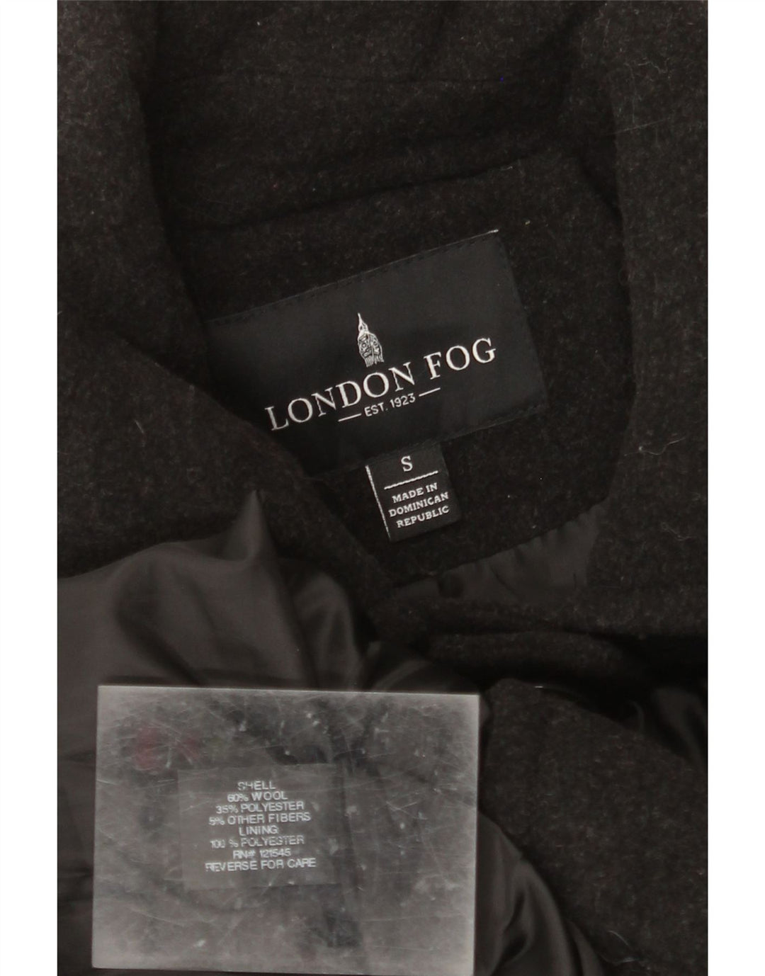 Γυναικείο παλτό LONDON FOG UK 10 Small Grey Wool