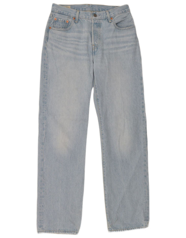 Levi's Womens 501 Straight Jeans W25 L32 Blue Cotton