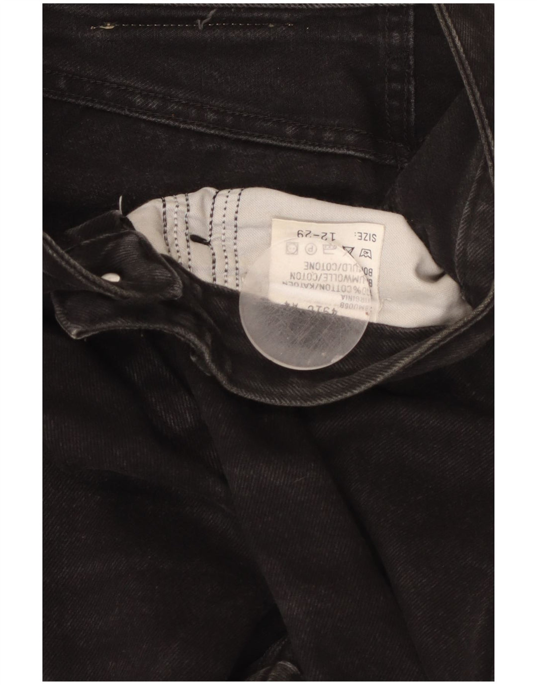 Γυναικείο ψηλόμεσο τζιν LEE US 12 Large W29 L29 μαύρο βαμβακερό