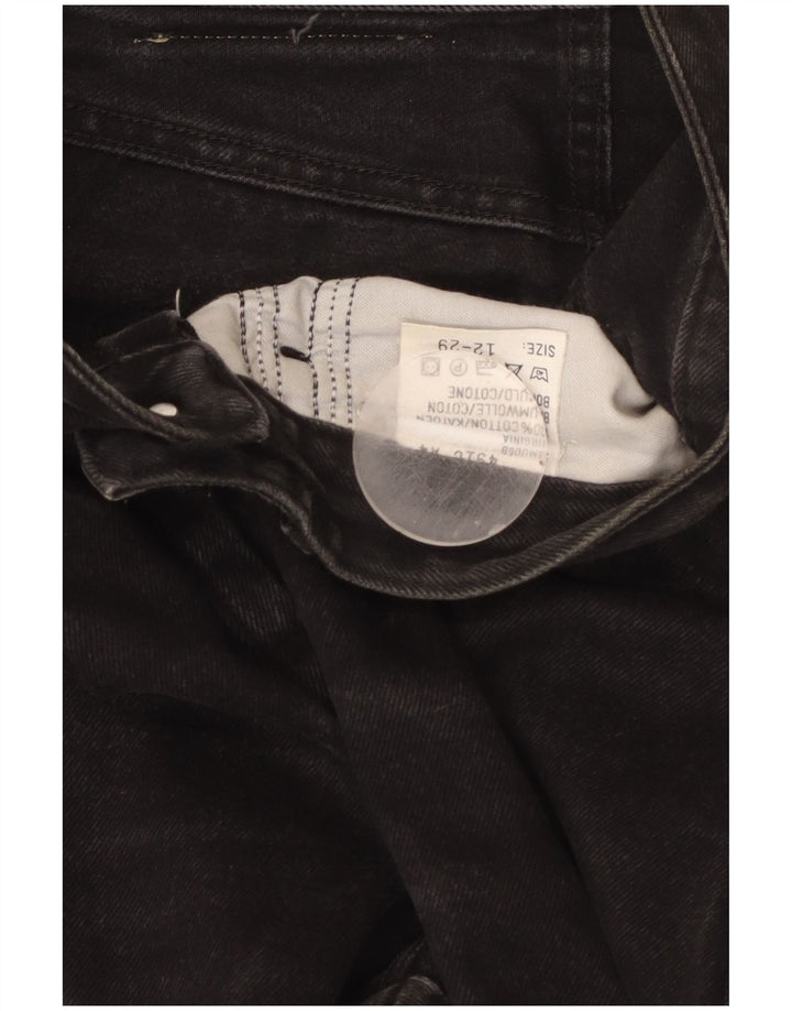 Γυναικείο ψηλόμεσο τζιν LEE US 12 Large W29 L29 μαύρο βαμβακερό