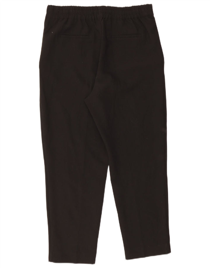 Zara Γυναικείο κωνικό παντελόνι Chino μεγάλο W33 L27 μαύρο πολυεστέρα
